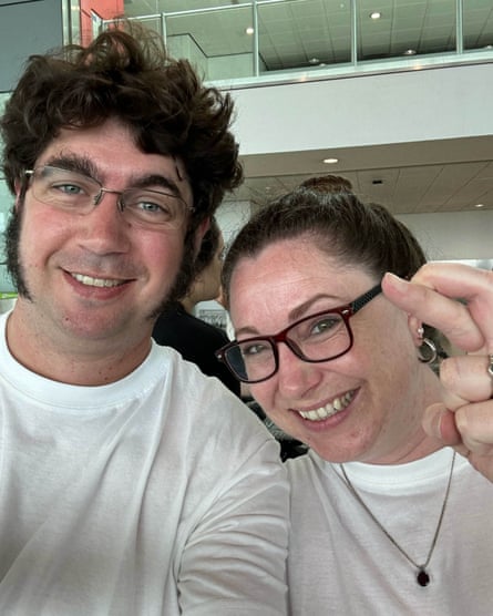 Eric Rosloff and Emmalinda MacLean missed their flight to Los Angeles due to the meltdown.