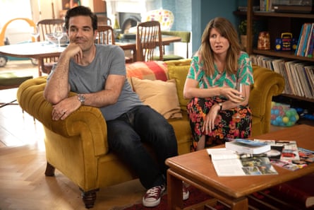 Delaney as Rob and Sharon Horgan as Sharon in Catastrophe.