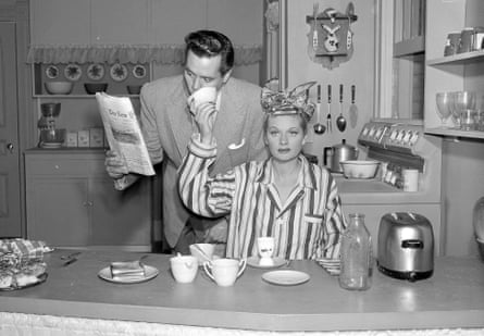 Desi Arnaz and Lucille Ball in I Love Lucy.