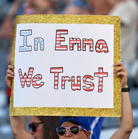 USWNT fan at their game with South Korea in June.