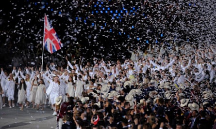 Sir Chris Hoy leads the GB Olympic team.