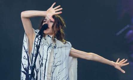 PJ Harvey on the Pyramid stage