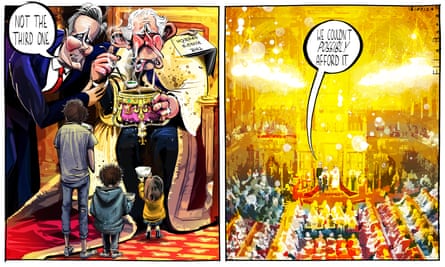 Ella Baron on Labour’s failure to address the two-child benefit cap in the king’s speech – cartoon