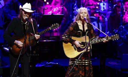 Gillian Welch and David Rawlings at the Country Music Hall of Fame Medallion Ceremony in Nashville, Tennessee, 2022