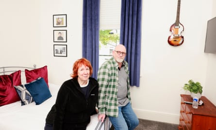 Evelyn Weatherston and Andy Rees were among the first guests to stay in the renovated building.