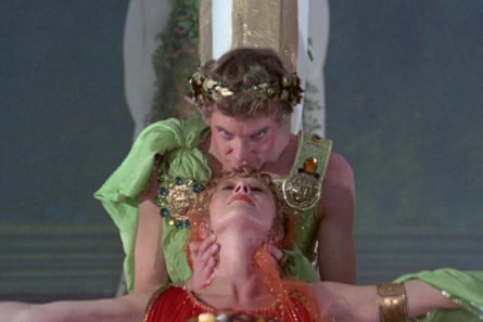 With Helen Mirren in Caligula.