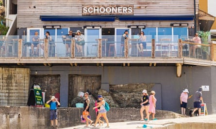 Exterior of Schooners in St Agnes, Cornwall