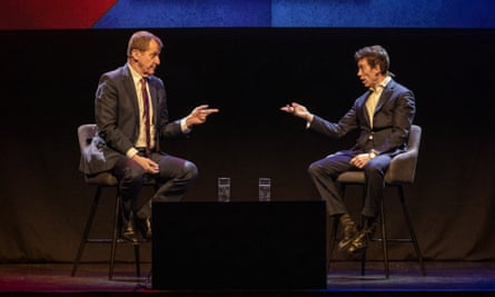 Alastair Campbell and Rory Stewart host The Rest Is Politics at Royal Hall, Harrogate.