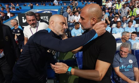 Enzo Maresca and Pep Guardiola