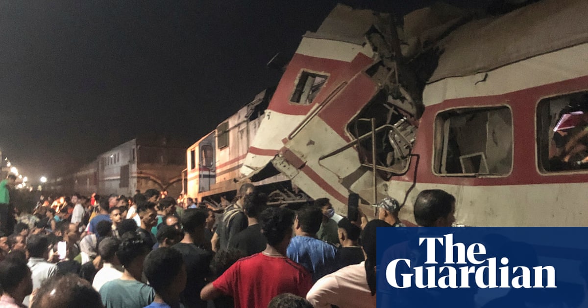 At least three dead as two passenger trains collide in Egypt’s Nile delta