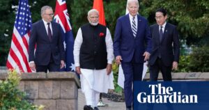 China ‘testing us’ across the region, Biden tells leaders at Quad summit