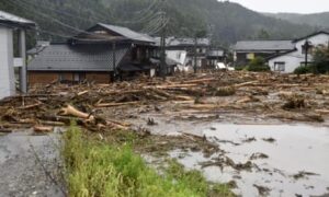 Heavy rain triggers landslides and floods in northern Japan