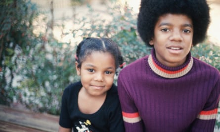 With Michael at their Hollywood Hills home, 1972.