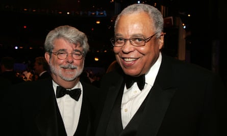 George Lucas and James Earl Jones in 2009.