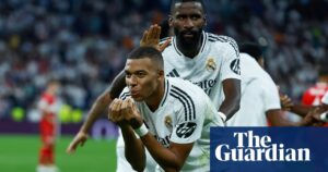 Mbappé and Rüdiger on target as Real Madrid scrap to late win over Stuttgart