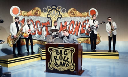 The Big Roll Band on Thank Your Lucky Stars 'Thank Your Lucky Stars' TV Programme, 1961 - 1966Editorial use only. No book publishing Mandatory Credit: Photo by Fremantle Media/Shutterstock (3004296ak) Zoot Money's Big Roll Band Zoot Money, guitarist Andy Summers (Police), tenor sax player Nick Newall and drummer Colin Allen 'Thank Your Lucky Stars' TV Programme, 1961 - 1966