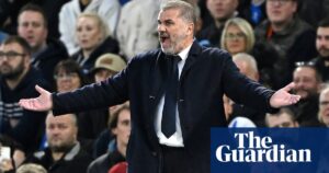 Ange Postecoglou says ‘unacceptable’ Spurs lacked fight against Brighton