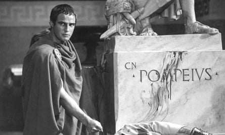 Marlon Brando in Julius Caesar.