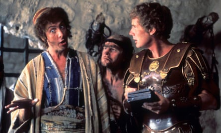 Eric Idle, Terry Gilliam and Michael Palin in Monty Python’s Life of Brian.