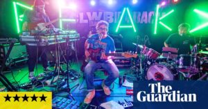 Beak> review – cosmic rockers’ noisy, glorious send-off for Geoff Barrow