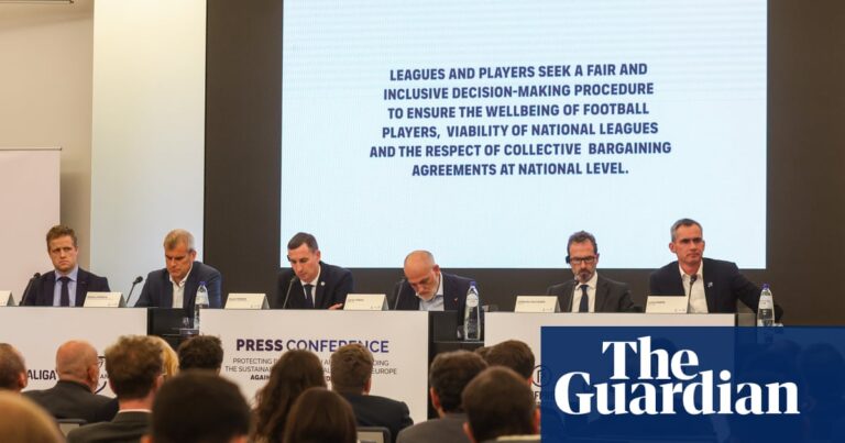 Europe’s leagues and Fifpro accuse Fifa of ‘abusive and anti-competitive’ acts