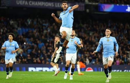 Haaland’s flying volley lights up Manchester City’s rout of Sparta Prague