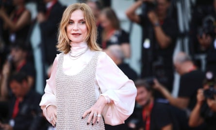 Isabelle Huppert at the Venice film festival, September 2024