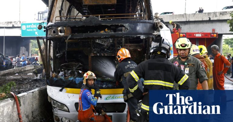 Many feared dead after fire on school bus in Thailand