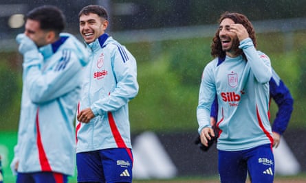 Marc Cucurella in Spain training this week