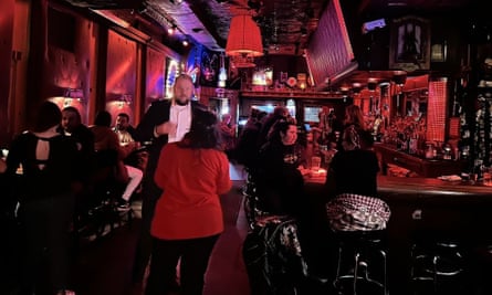 The bar at the Liar’s Club in Chicago.