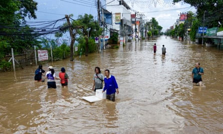 Thailand’s northern provinces have been hit by large floods since Typhoon Yagi struck the region in early September, with one district reporting its worst inundations in 80 years