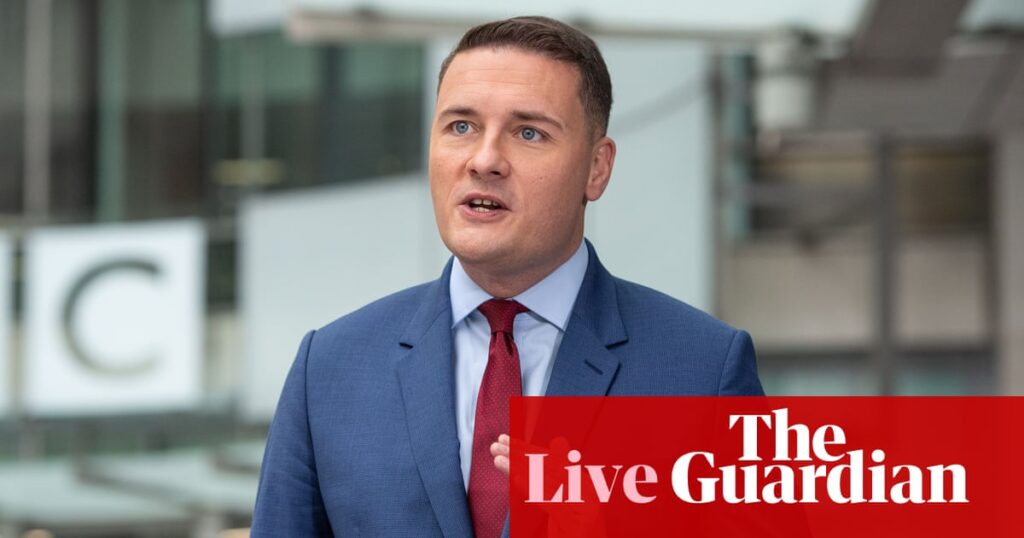 Starmer and Streeting invite ‘entire nation’ to contribute to consultation on reforming NHS – UK politics live