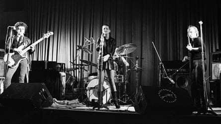 The Slits performing in 1977.