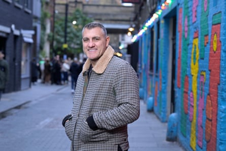 Italian football legend Christian Vieri photographed in Shoreditch, London