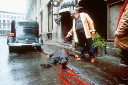 Leone dispenses the gore on the set of Once Upon a Time in America