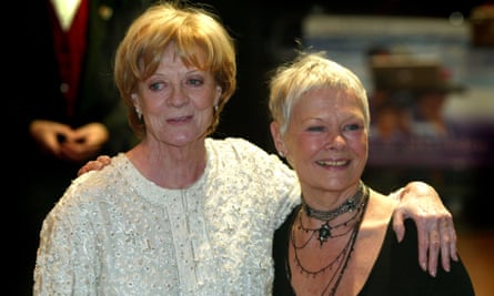 Grand dames … with Judi Dench in 2004.