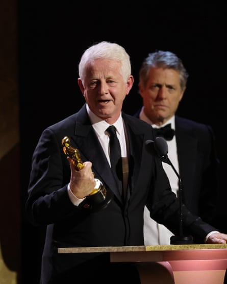 A ‘better-than-nothing Oscar’ … Richard Curtis and Hugh Grant.