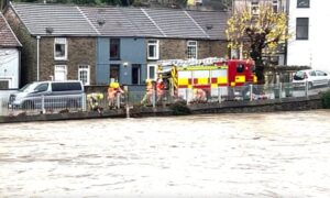 Travel chaos and flooding to continue as UK counts cost of Storm Bert