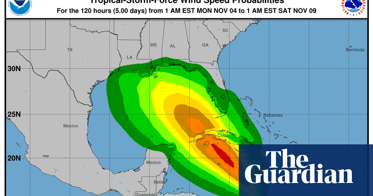 Tropical Storm Rafael triggers hurricane warning for Cayman Islands