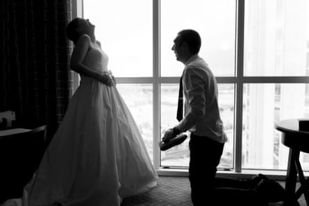 Mark and Roxanne on their wedding day.