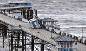 Cleanup begins after damage brought by Storm Darragh, which left two men dead