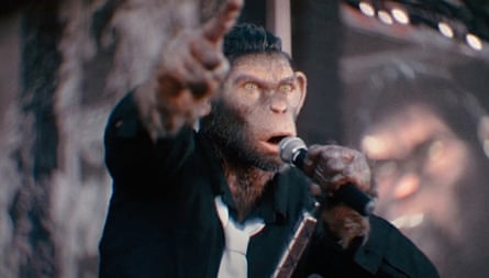 ‘Fame is a drug like LSD’: Robbie Williams on success, sexuality and his simian movie alter ego