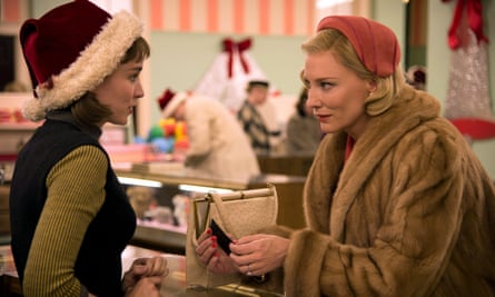 Rooney Mara, left, and Cate Blanchett in Carol.