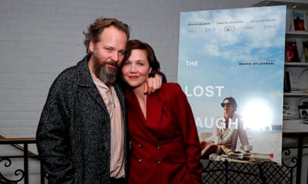 ‘We’ve both made sacrifices’: Sarsgaard with wife Maggie Gyllenhaal at a screening for The Lost Daughter, 2021.