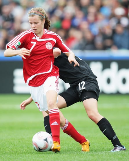 Sofie Junge Pedersen as a teenager playing in a Under-17 Women’s World Cup match