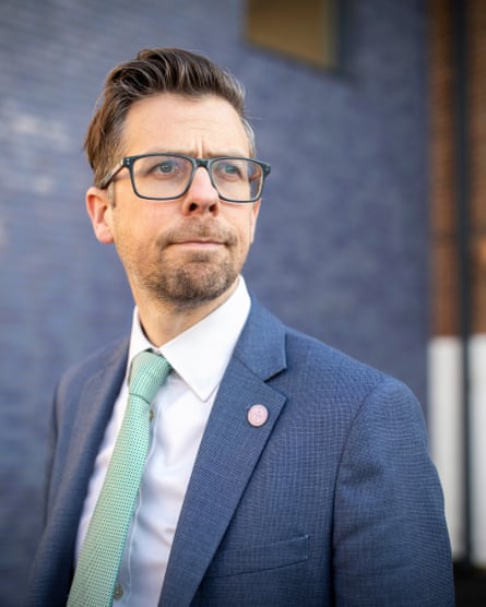 Andrew O’Neill outside All Saints Catholic College in west London