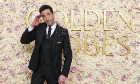 Adrien Brody at the Golden Globes this month.