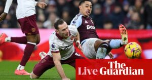 Aston Villa v West Ham United: Premier League – live