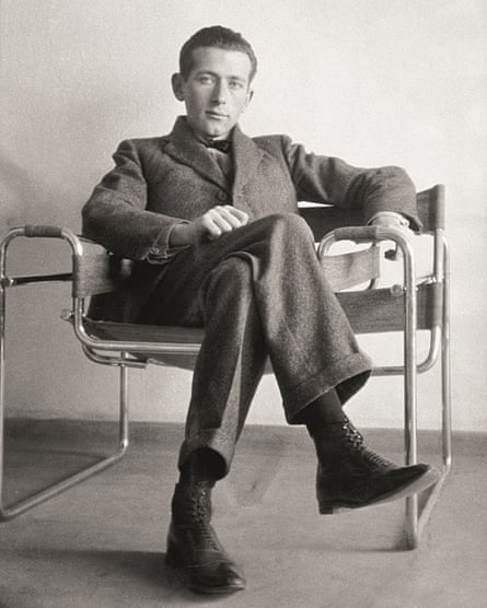 Marcel Breuer in his Wassily chair.