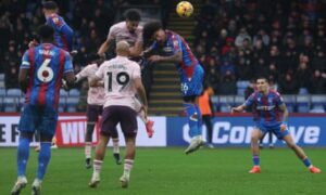 Bryan Mbeumo’s retaken penalty helps earn Brentford win at Crystal Palace